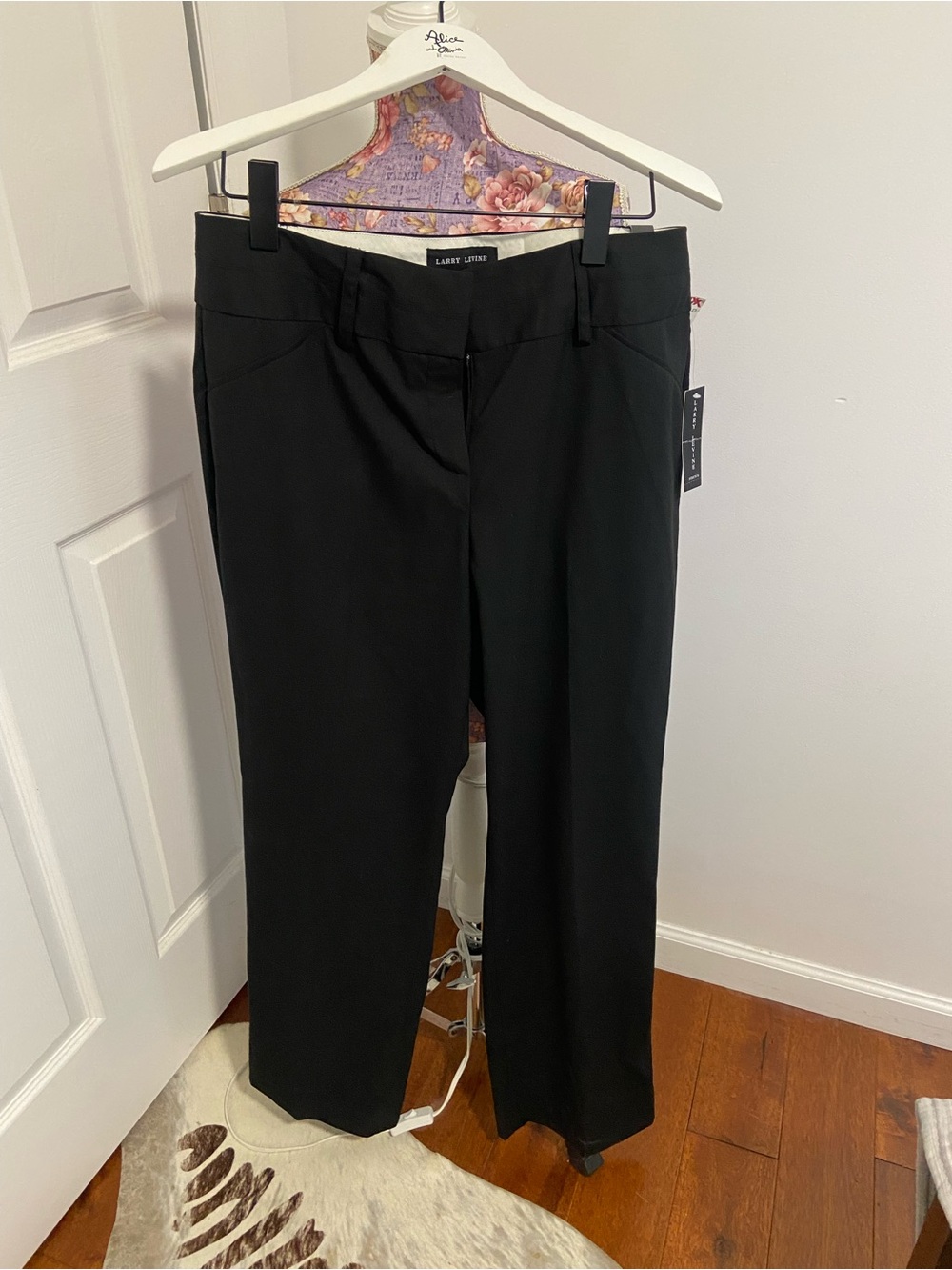 Larry Levine black dress pants 14 NWT